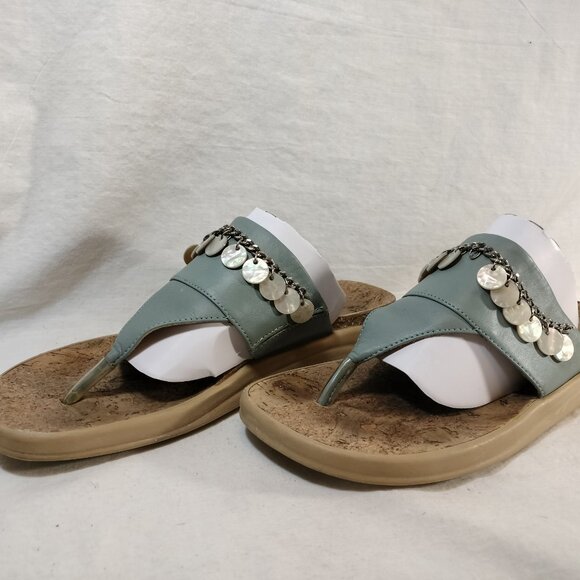 Birkenstock Leather Thong Sandals with silver charms - Picture 3 of 7